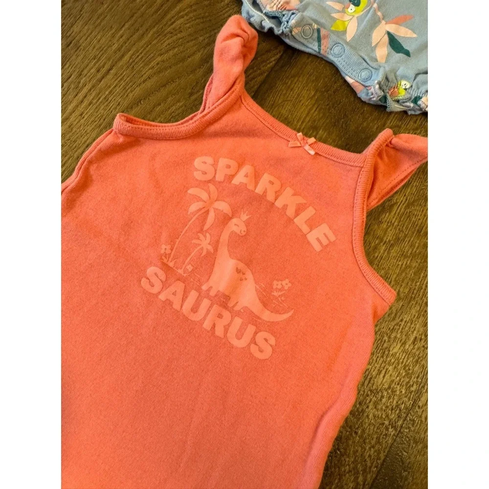 Carters Baby Girl Clothes Lot 3‎ Months Rompers Outfits Summer Shorts One Pieces